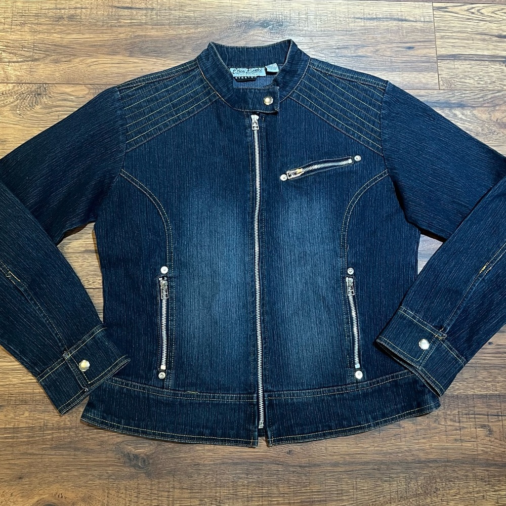 Erica Brooke Collection Jean Jacket Size Large